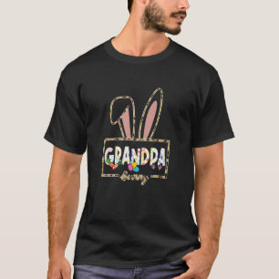 Mannen opa Bunny Rabbit Family Group Pasen Fath T-shirt