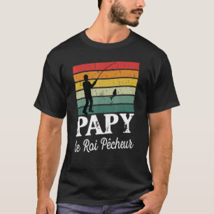 Mannen opa - de vissers - koning Humor Vist voor T-shirt