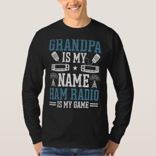 Mannen opa ham radio gear ham operator amateur R T-shirt