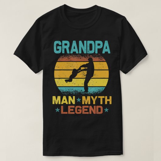 Mannen opa het Man de mythe de legendarische gesch T-shirt (Design voorkant)