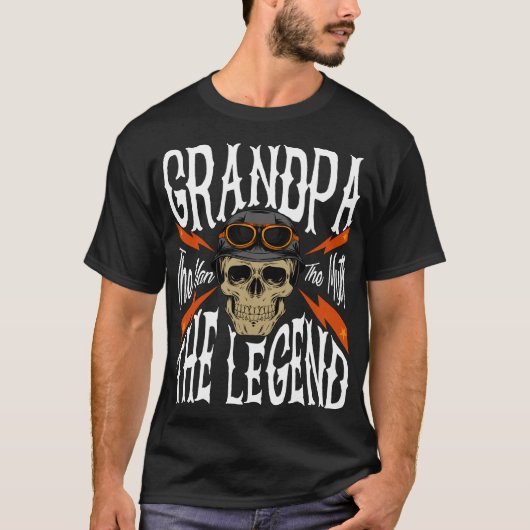 Mannen opa Het Man De mythe Het legendarische ontw T-shirt (Voorkant)
