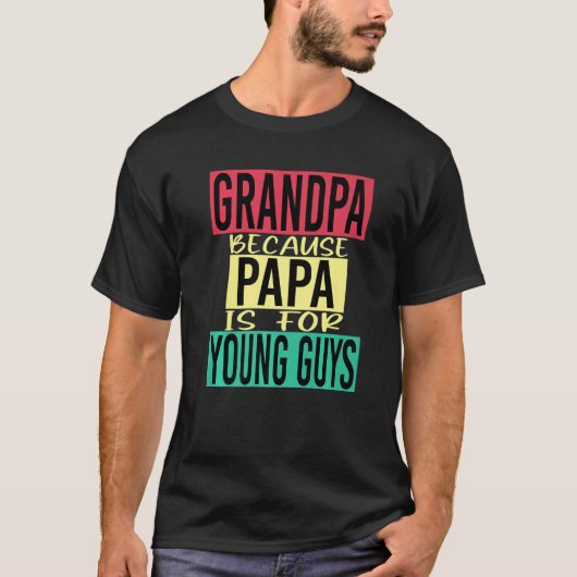 Mannen Opa Idee Voor Trots Opa Opa Retro T-shirt (Voorkant)