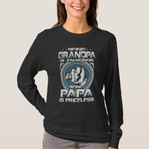 Mannen opa is een eerbetoon dat papa een prijs is t-shirt