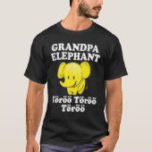 Mannen Opa Olifant Töröö Schattige circus Olifante T-shirt (Voorkant)