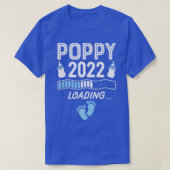 Mannen opa papaver 2022 Lading opa Zwangerschap T-shirt (Design voorkant)