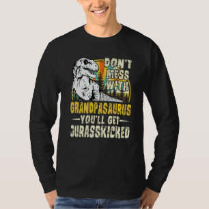 Mannen opa Rex Saurus Papasaurus Dinosaurus Mannen T-shirt