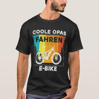 Mannen opa Ride Ebike Electric Bike Grandfa T-shirt