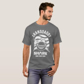 Mannen opa Shark Grandpa Gift T-shirt (Voorkant volledig)