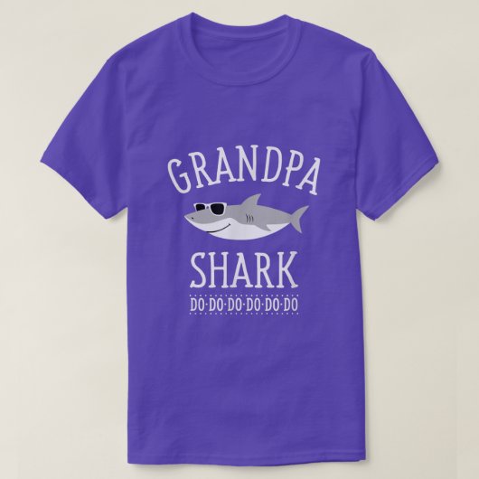 Mannen opa Shark T-shirt (Design voorkant)
