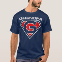 Mannen opa Super Hero Best Vader Day Gift T-shirt