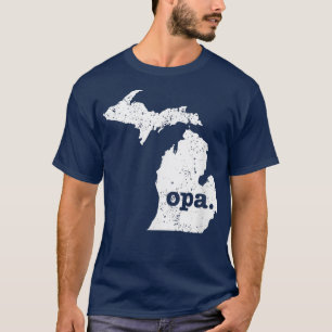 Mannen Opa T Michigan T German Grandfather T T-shirt