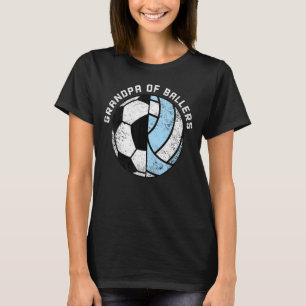 Mannen opa van balletjesvolleybalklep t-shirt
