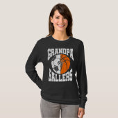 Mannen opa van balletschap grootvader Basketbal T-shirt (Voorkant volledig)