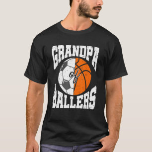 Mannen opa van balletschap grootvader Basketbal T-shirt