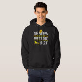 Mannen opa van de 'Birthday Boy' bouwtruc Hoodie (Voorkant volledig)