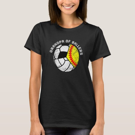 Mannen opa van de wasbal t-shirt (Voorkant)