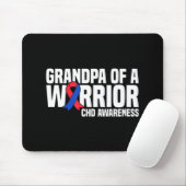 Mannen opa van een Warrior CHD Congenital Heart Di Muismat (Met muis)