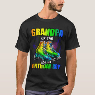 Mannen opa Verjaardag Jongen Rolschaatsen Verjaard T-shirt