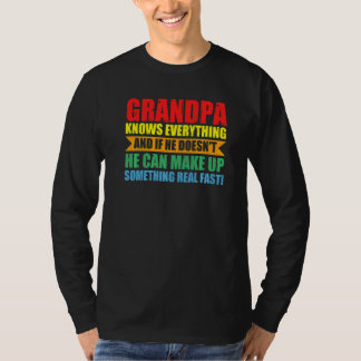Mannen Opa Weet Alles Opa T-shirt