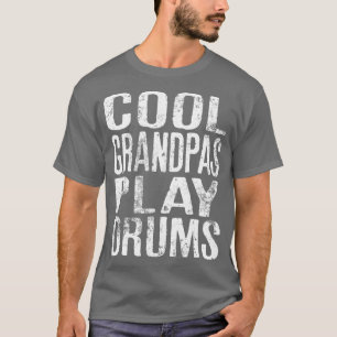 Mannen opa's spelen drums Funny Quote voor Musi T-shirt