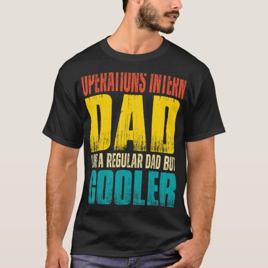 Mannen Operaties Intern Dad Als een Regular Dad ma T-shirt (Voorkant)
