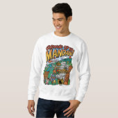 Mannen "Opgroeien in Mandan" Sweatshirt (Voorkant volledig)