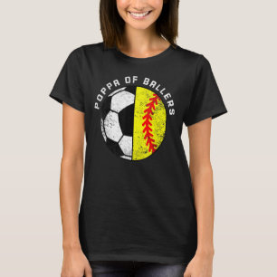 Mannen oppa van ballers Funny Soccer Softball Popp T-shirt