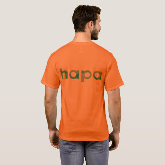 Mannen Oranje Hapa T-Shirt