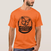 Mannen Oranje Shirt B/W Logo (Voorkant)
