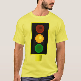Mannen Oranje verkeerslicht Shirt