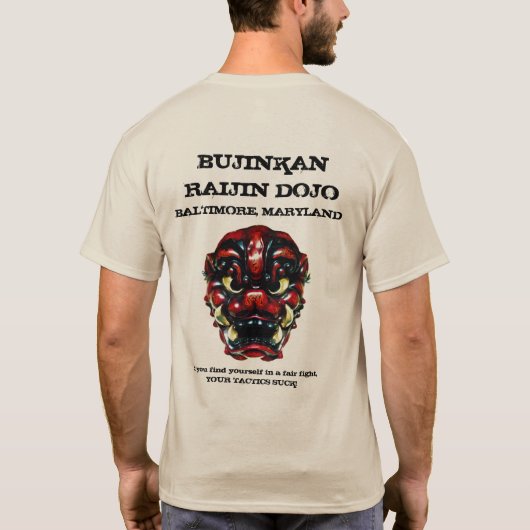 Mannen Original Dojo T-Shirt (Achterkant)