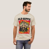 MANNEN OUDE HIPPIE T-SHIRT (Voorkant volledig)