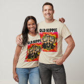MANNEN OUDE HIPPIE T-SHIRT (Unisex)