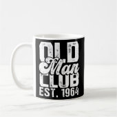 Mannen Oude Man Club Est 1964 Funny Senior Citizen Koffiemok (Links)