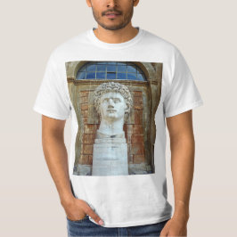 Mannen Oude Romeinse krijger Latijnse sculptuur T-shirt