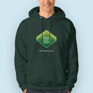Mannen Overgedragen overhemden met aangepaste Logo Hoodie