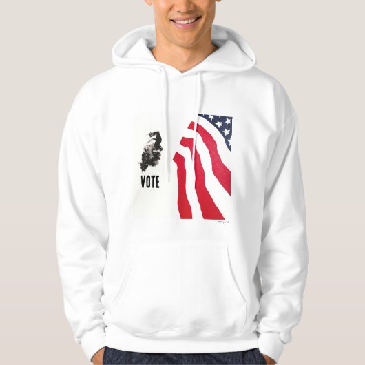 Mannen overhemd hoodie (Voorkant)
