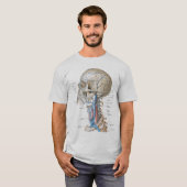 Mannen overhemd met anatomie t-shirt (Voorkant volledig)