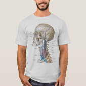 Mannen overhemd met anatomie t-shirt (Voorkant)