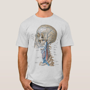 Mannen overhemd met anatomie t-shirt