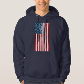 mannen overhemd met  vlag hoodie (Voorkant)