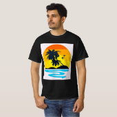 Mannen overhemd t-shirt (Voorkant volledig)