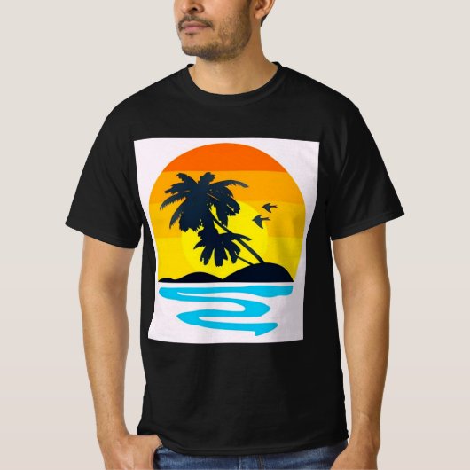 Mannen overhemd t-shirt (Voorkant)