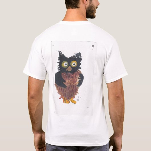 Mannen Owl Shirt (Achterkant)