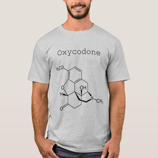 Mannen Oxycodon Molecule-Shirt T-shirt (Voorkant)