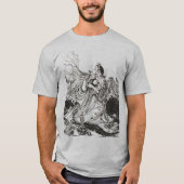 Mannen Oz Art Nouveau Goddess "Polychrome" T-shirt (Voorkant)