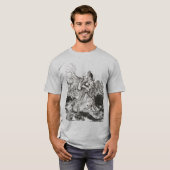 Mannen Oz Art Nouveau Goddess "Polychrome" T-shirt (Voorkant volledig)