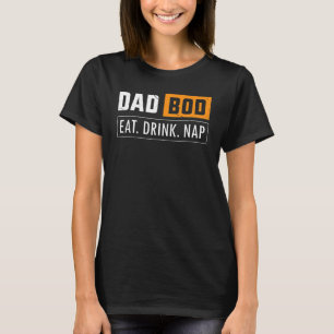 Mannen pa Bod Eat Drink Nap Humor Beer Drink Fa T-shirt