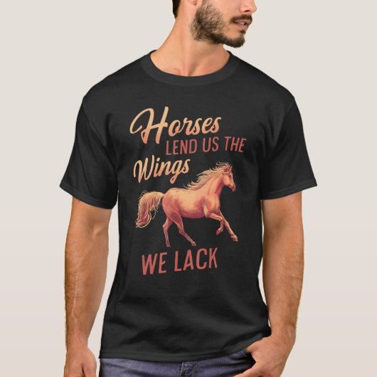 Mannen paarden leiden ons de lende die we hebben b t-shirt (Voorkant)