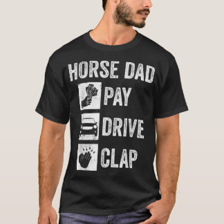 Mannen paardenvader betaalt station Clap Equestria T-shirt